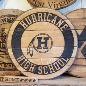 Logo'd Bourbon Barrel Lids