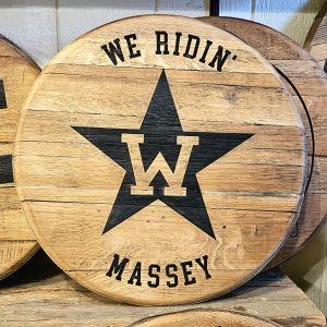 Logo'd Bourbon Barrel Lids