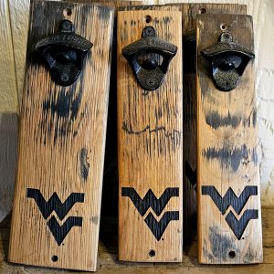 WVU Barrel Stave Bottle Openers