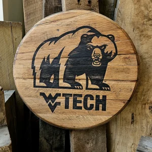 WVU Tech Bourbon Barrel Lid